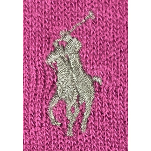 Polo Ralph Lauren Quarter Zip Sweater Mens XL Cranberry Rib Knit Cotton Pullover - Picture 4 of 8